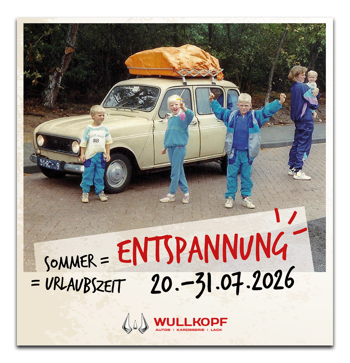 Sommerurlaub vom 20. bis 31.7.2026 Sommerurlaub vom 20. bis 31.7.2026